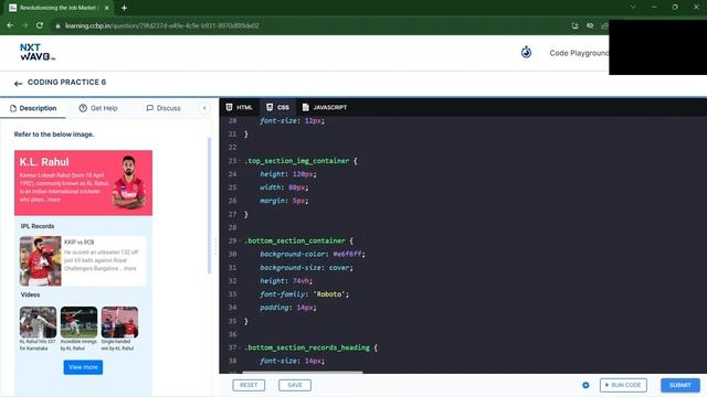 Cricketer Page | Bootstrap | Coding Practice 6 | NxtWave | ccbp 4.o смотреть онлайн