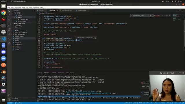 Build a registration and login interface with Flask and Python смотреть онлайн