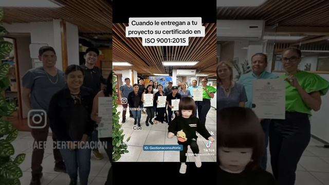Cc le entregan su certificado en ISO 9001:2015 a tu proyecto 👏🎖️😄 смотреть онлайн