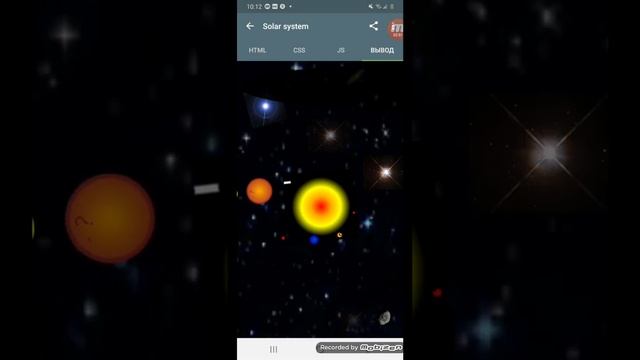 Рисуем Солнечную систему в html и css смотреть онлайн