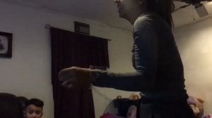 Ava wrestling with Lauren. Sister love!