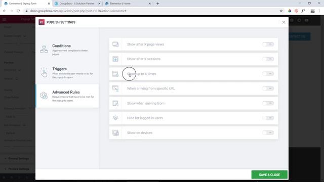 35 : Popup Condition And Advance Rules | Elementor Pro Bangla Series Tutorials смотреть онлайн