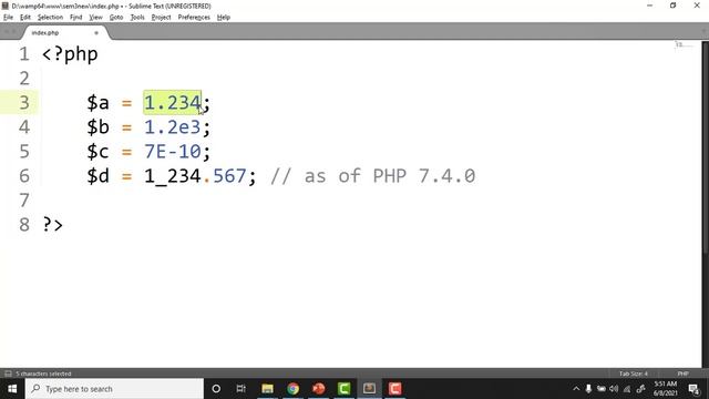 BIT Sem 3 - Web | 2. 7. Literals and Data Types смотреть онлайн