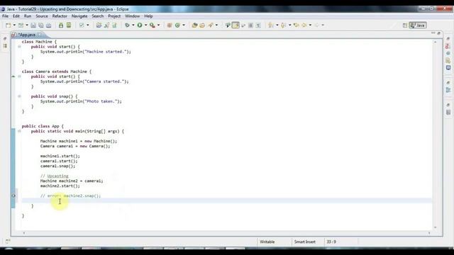 Tutorial 33 - Upcasting and Downcasting смотреть онлайн