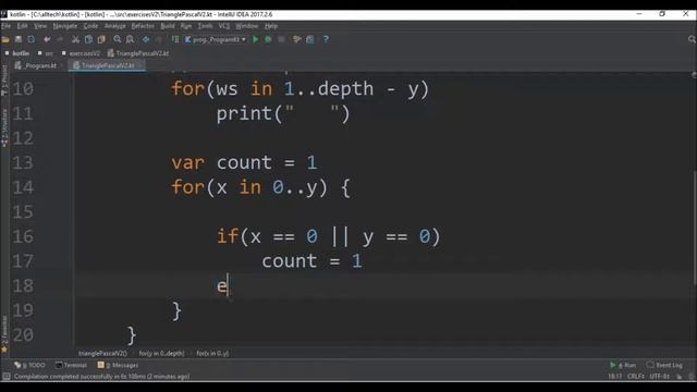 pascal's triangle v2 in kotlin смотреть онлайн