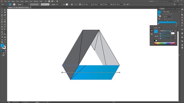 Градиентный логотип в Adobe Illustrator. Часть 2 смотреть онлайн