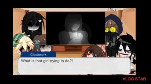Creepypasta react to jeff vs slenderman || srry for late upload!
