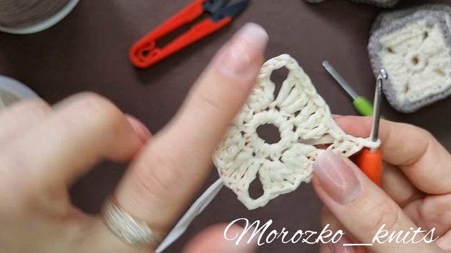 Квадрат для сумки крючком смотреть онлайн