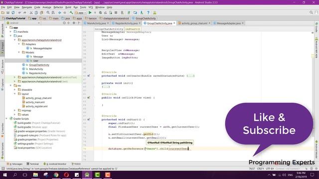 Group Chat App using Firebase in Android Studio PART 8 (Group Activity) смотреть онлайн