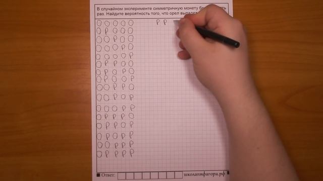 ЕГЭ 2017 | Задание 4 | В случайном эксперименте монету бросают пять раз ... ✘ Школа Пифагора смотреть онлайн