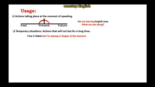 present continuous :Affirmative , interrogative and negative forms+ usage and exercices смотреть онлайн