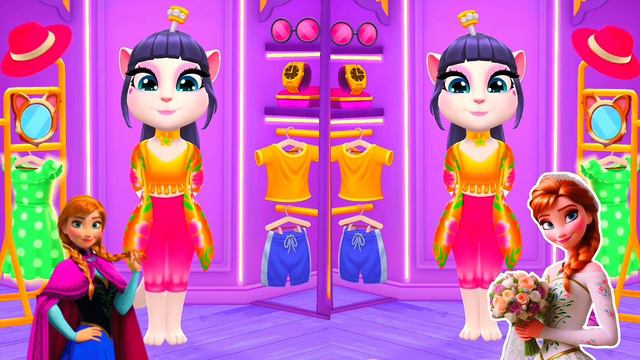 MY Talking Angela 2 💙🩵✨ Anna 💜💜 Vs frozen ❄️ Vs Angela 🩵💙 cosplay 💜✨💖🥰😘#gaming #trending #edit смотреть онлайн
