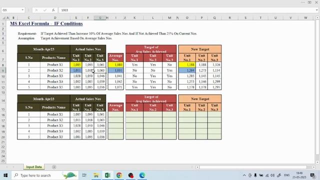 MS Excel Formula || IF Conditions || How to do Excel logic base IF Conditions|| смотреть онлайн