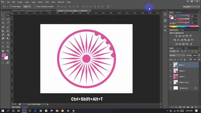 How to use Transform Again Shortcuts in Photoshop | UY Lab смотреть онлайн