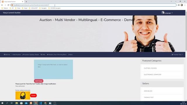 Laravel: Auction - Multi Vendor - Multilingual - Changing the view from Vuejs to JQuery in the env смотреть онлайн