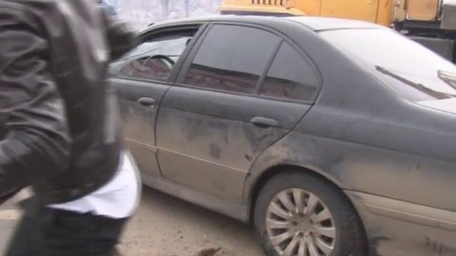 Машина ушла под откос