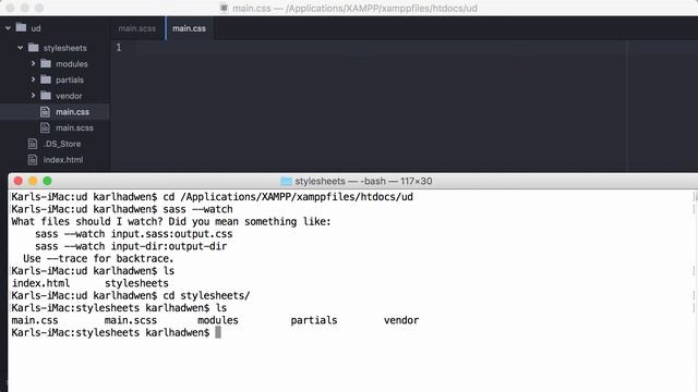 Sass Tutorial for Beginners - Learn SCSS - Sass Crash Course - #6 - Setting Up Sass Watch смотреть онлайн