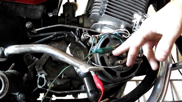 Как выставить зажигание на JAWA638