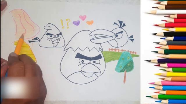 ANGRIEST BIRD RED, Chuck and Hal The Angry Birds Movie | QD Arts смотреть онлайн