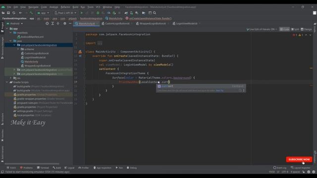 How to Integration Facebook Login Credential in Jetpack Compose | Android | Kotlin | Make it Easy смотреть онлайн