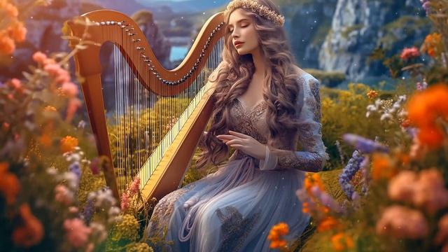Heavenly Harp Music - Bird Sound, Harp Music For A Comfortable And Restorative Mood