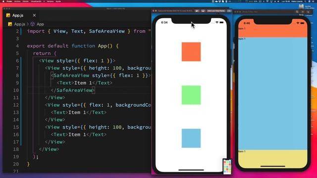 Basic Flex Layout in React Native смотреть онлайн