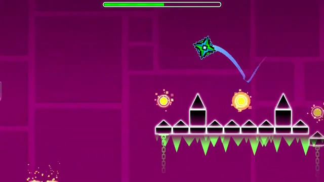 GEOMETRY DASH TIME MACHINE на 100%|Все монетки| смотреть онлайн