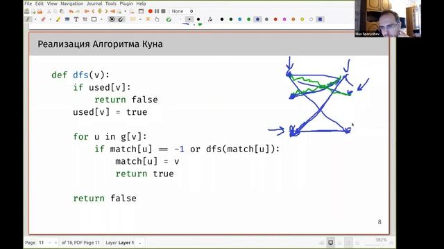 C4. Паросочетания, минимальное вершинное покрытие (Максим Спорышев) смотреть онлайн