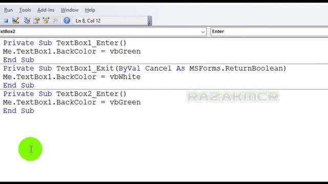 Change Textbox Back Color Automatically Excell VBA смотреть онлайн