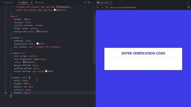 Fill OTP with autofocus input field using pure html css and javascript through смотреть онлайн