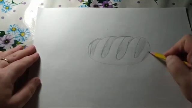 Как нарисовать батон - простой рисунок, легкий рисунок карандашом и рисунок поэтапно для начинающих