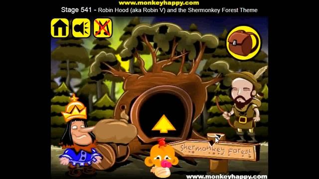 Прохождение Игры. Обезьянки. Этап 541. Робин Гуд, Он Же Робин V И Чистый Обезьяний Лес. Онлайн Игры смотреть онлайн