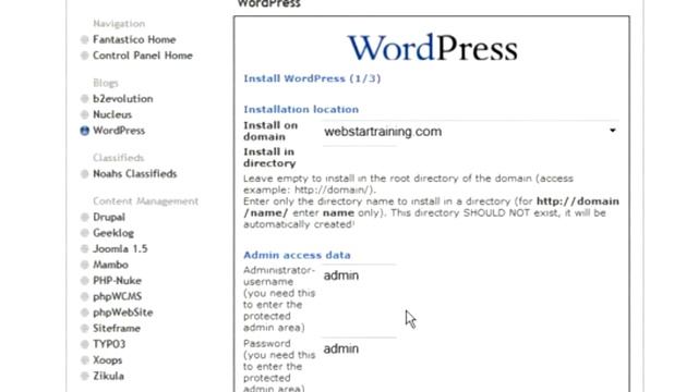 How to Install Wordpress using cpanel and Fantastico de Luxe смотреть онлайн