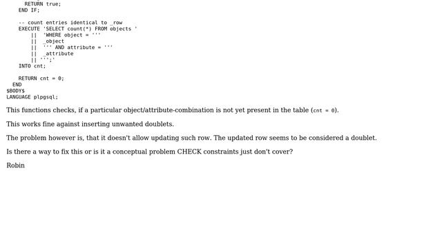 Databases: CHECK constraint to limit certain rows смотреть онлайн