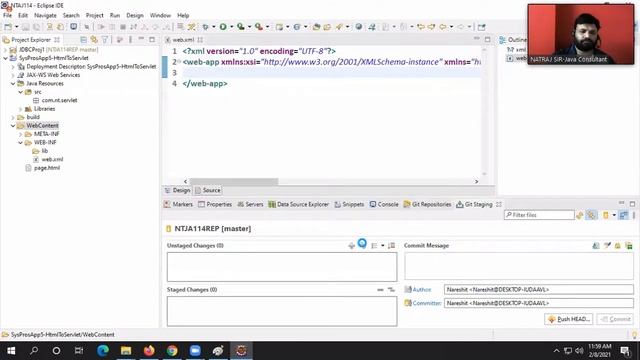 [Advance java]:Eclipse based servlet web Application Developement (first Project)(08/02/2021) смотреть онлайн