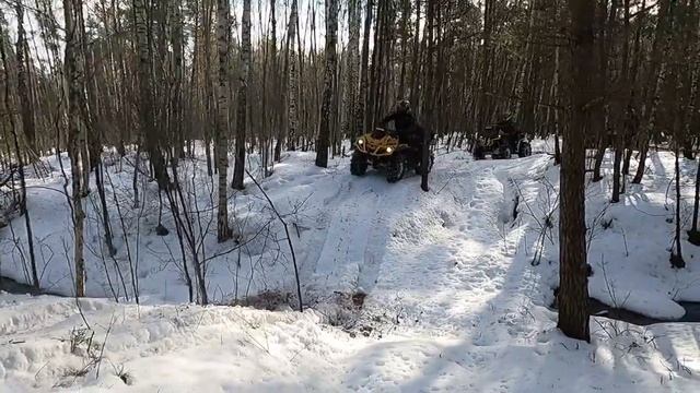 Катаем по новой тропе!!!Snow+Mud!!!!BRP XMR1000r VISKO4lock. смотреть онлайн
