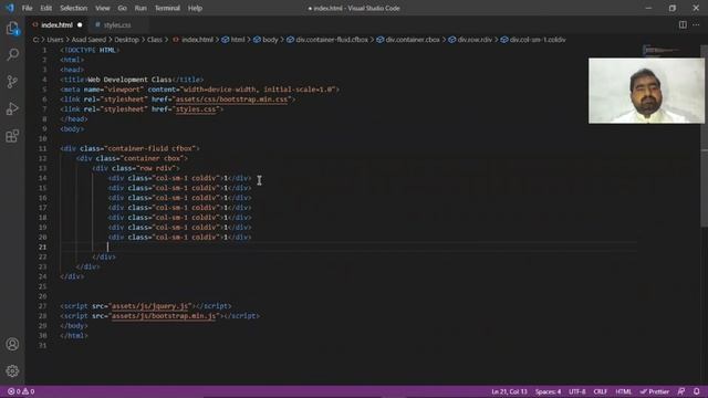 Grid System in Bootstrap | Grid Layout Tutorial | Frontend Development - Lecture 10 смотреть онлайн