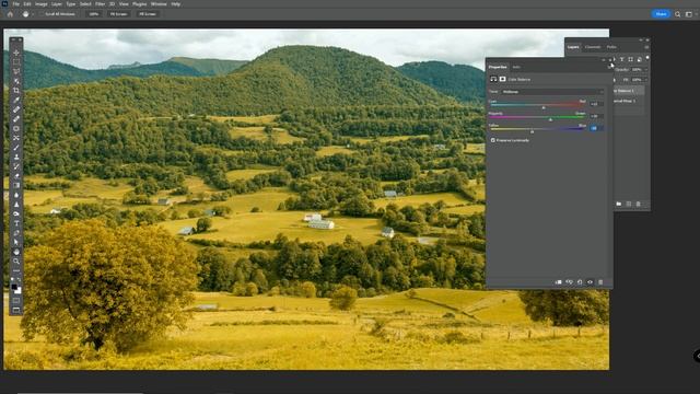 SUPER TRICKS WITH PHOTOSHOP: Autumn Colour Effect in Photoshop | In 1 minute смотреть онлайн