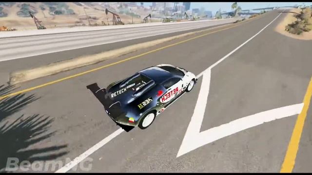 BeamNG Drive Car RollOver Crashes | Crash World смотреть онлайн