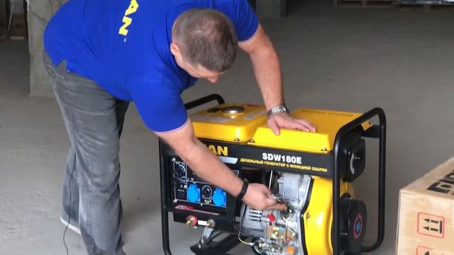 Дизельный генератор, запуск смотреть онлайн