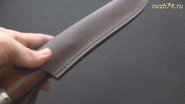 Нож Казарка (Кап березовый, 100Х13М) - www.nozh74.ru смотреть онлайн