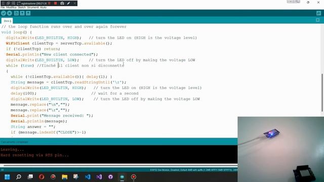 Esp32 o Esp8266 con arduino ide per server tcp custom смотреть онлайн
