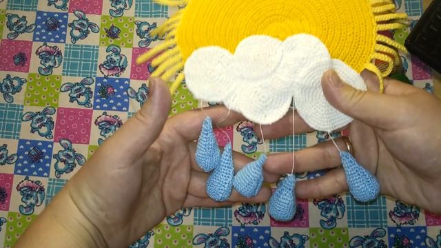 Мобель в виде солнца крючком [От безделья Рукоделие] смотреть онлайн