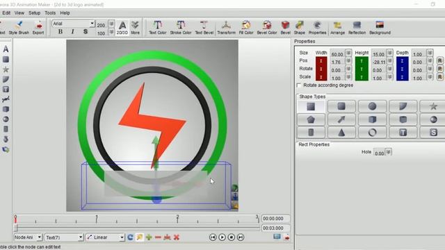 How to convert 2d logo into animated 3d logo/BASIC/Photoshop to aurora 3d animation maker. смотреть онлайн