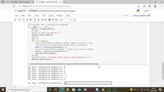 Implementación del método de eliminación gaussiana por el método del pivotaje parcial escalado смотреть онлайн