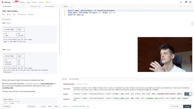 LeetCode 1407: Top Travellers [SQL] смотреть онлайн