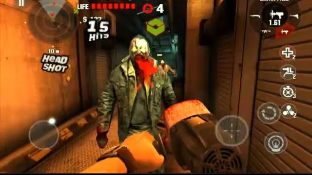Играем в Dead Trigger на андройде (лагает) смотреть онлайн