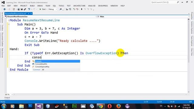 Using Resume Next and Resume Line in VB NET 2012 смотреть онлайн