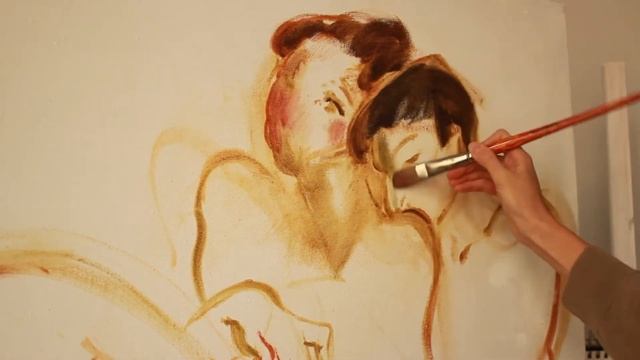 PAINTING этапы создания живописной работы, скетчи, эскизы, зарисовки смотреть онлайн