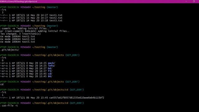 Git Objects(Blob, Tree and Commit) смотреть онлайн